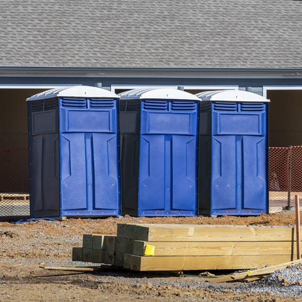 how often are the porta potties cleaned and serviced during a rental period in Plainview Texas